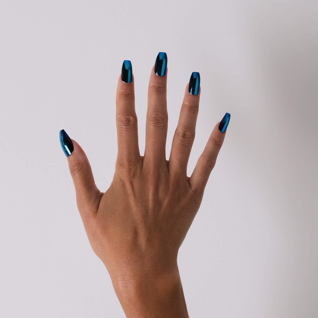 Electric Blue | Coffin Blue Nails | Press On Nails